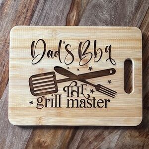 Dad's BBQ Grill Master Cutting Board